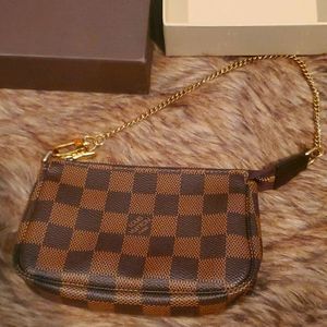 Louis Vuitton new authentic mini ebene pouchette